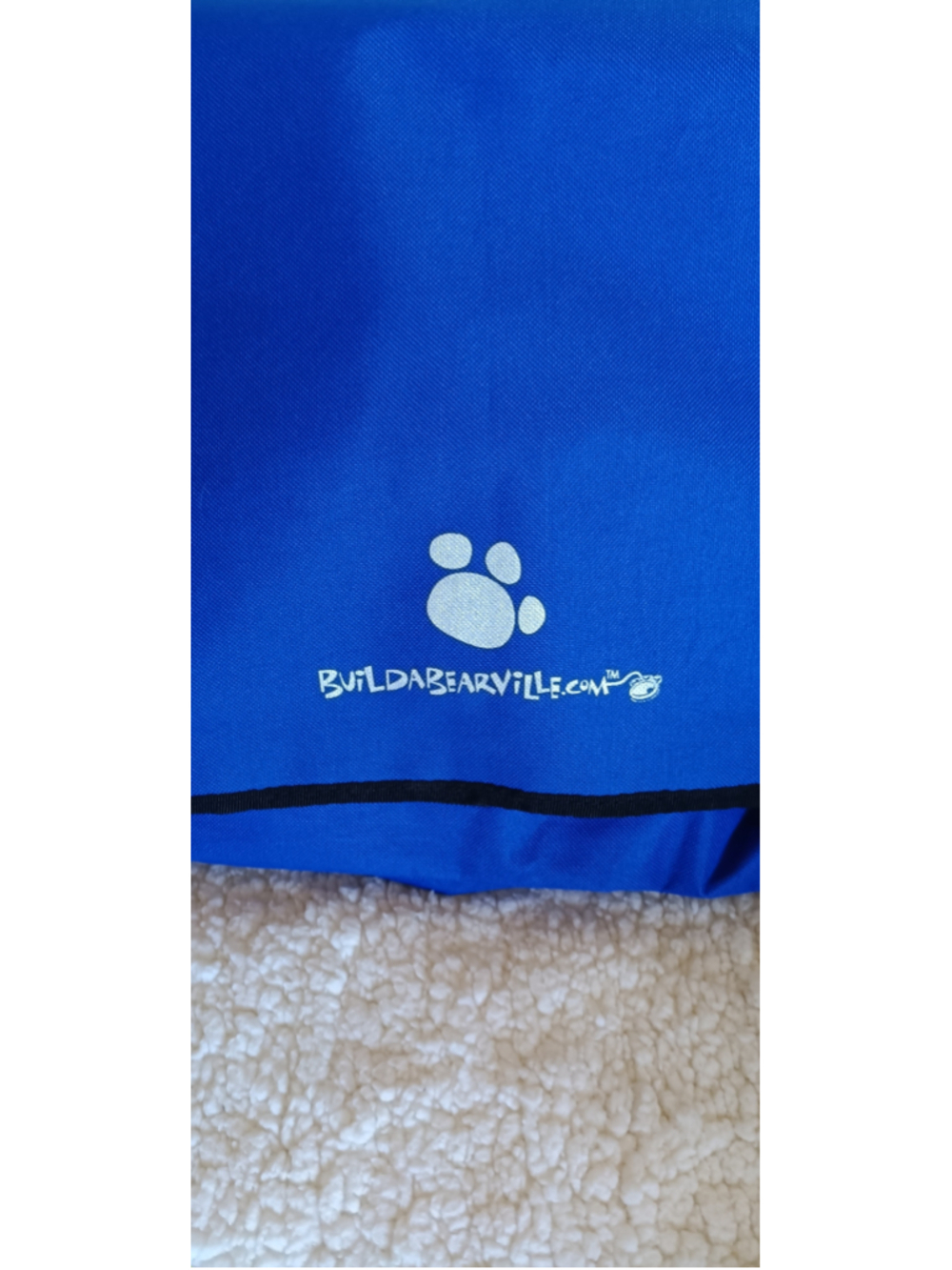 NWT Build-A-Bear Workshop Blue Black Tote Bag.